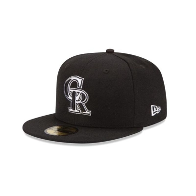 Colorado Rockies Gorra | New Era MLB 59fifty Fitted Cap Mexico - Negros
